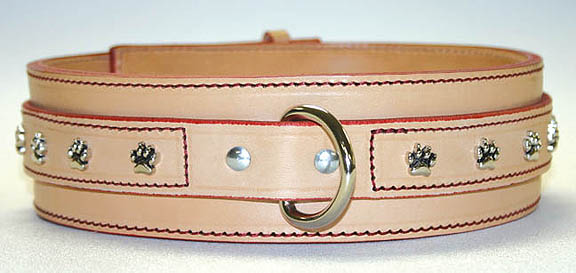 Russet Big Dog Leather Collar